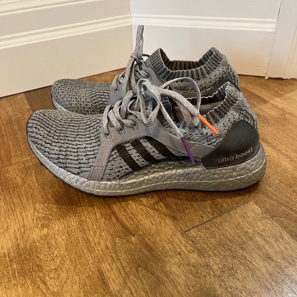 Adidas Ultra Boost Knit Grey Running Shoes -Size 7